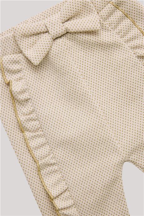 Layette Kız Bebek Ekru Eşofman Altı