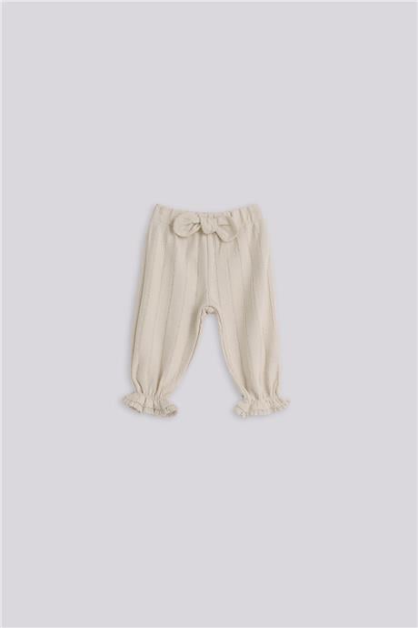 Layette Baby Girl Ecru Tracksuit BottomLayette Baby Girl Ecru Tracksuit Bottom