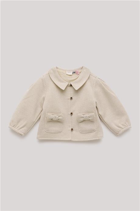 Layette Kız Bebek Ekru Eşofman Üstü