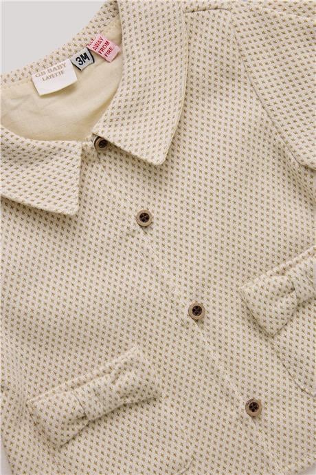 Layette Kız Bebek Ekru Eşofman Üstü