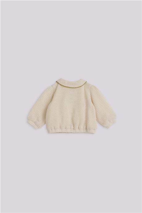 Layette Kız Bebek Ekru Eşofman ÜstüLayette Kız Bebek Ekru Eşofman Üstü