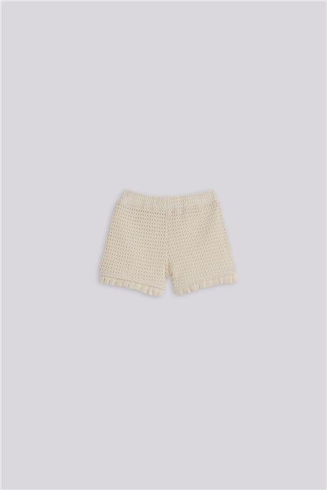 Layette Kız Bebek Ekru ŞortLayette Kız Bebek Ekru Şort