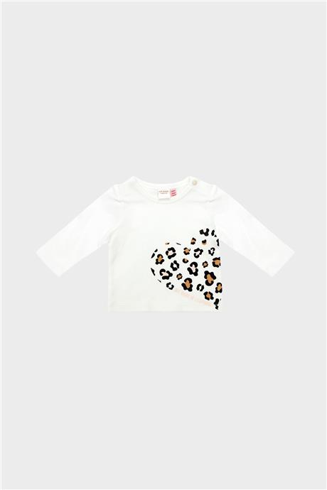Layette Kız Bebek Ekru T-Shirt