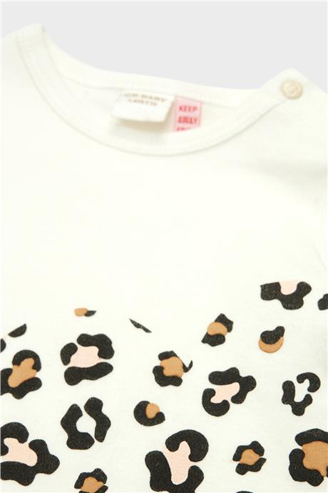 Layette Kız Bebek Ekru T-Shirt