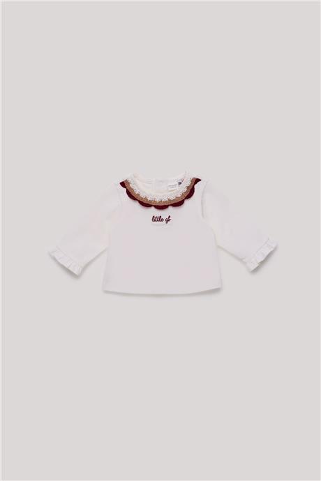 Layette Kız Bebek Ekru T-Shirt