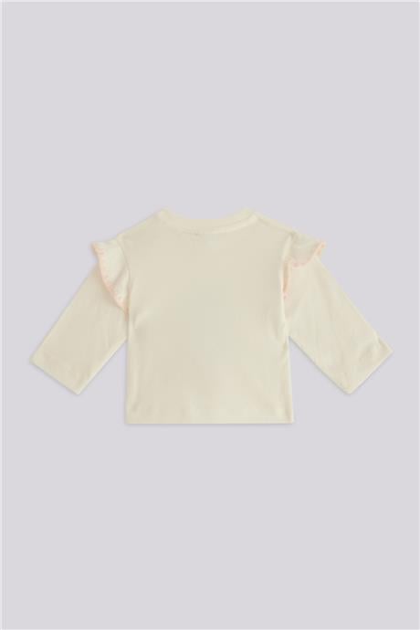 Layette Kız Bebek Ekru TişörtLayette Kız Bebek Ekru Tişört