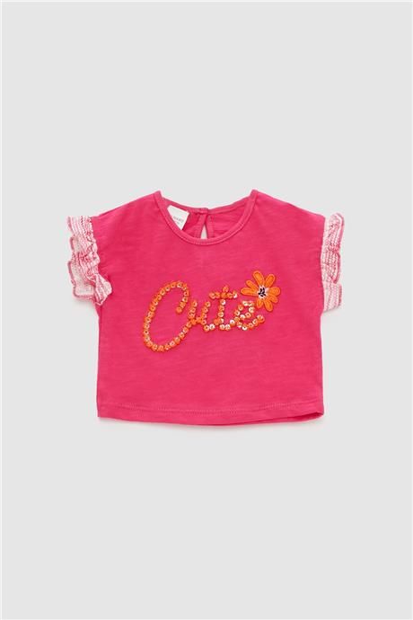 Layette Kız Bebek Fuşya T-Shirt