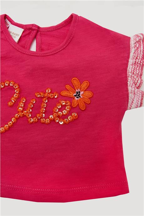 Layette Kız Bebek Fuşya T-Shirt