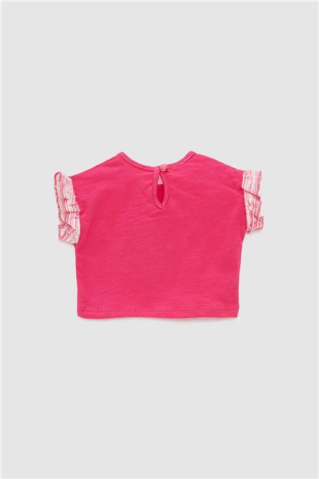 Layette Kız Bebek Fuşya T-Shirt