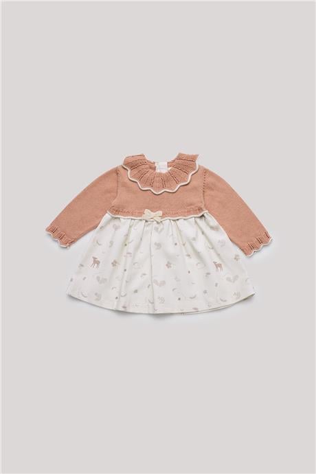 Layette Kız Bebek Pembe Elbise