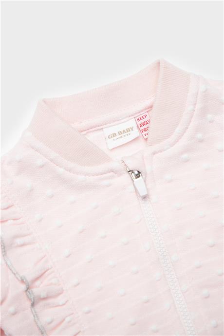 Layette Kız Bebek Pembe Eşofman Üstü