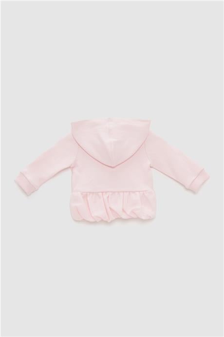 Layette Kız Bebek Pembe Eşofman Üstü