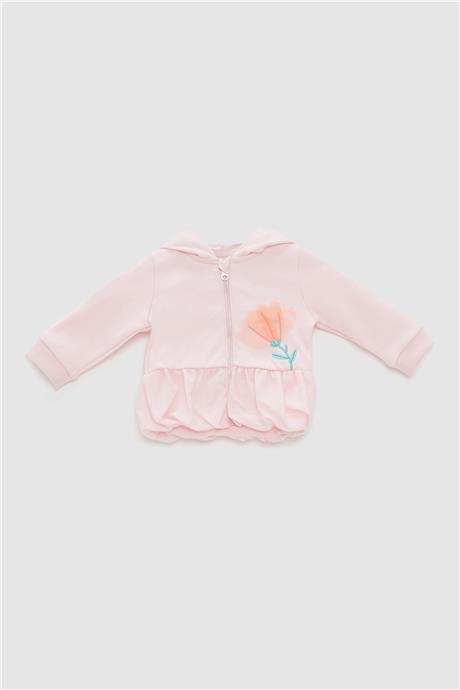Layette Kız Bebek Pembe Eşofman Üstü
