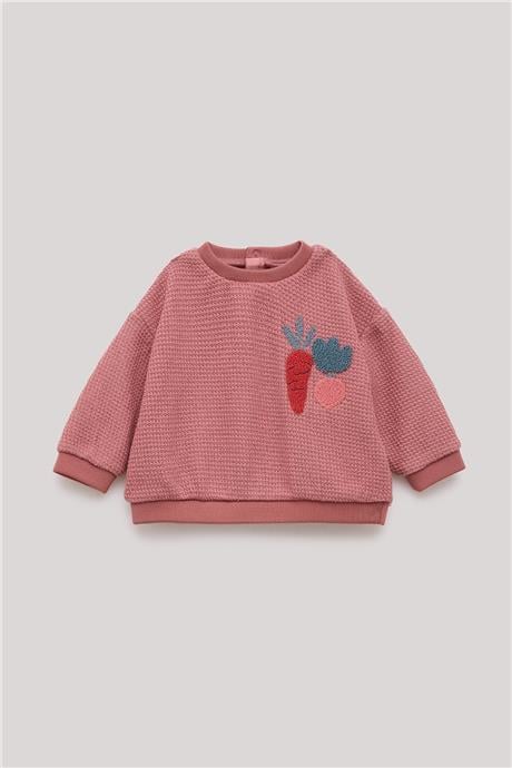 Layette Kız Bebek Pembe Eşofman Üstü