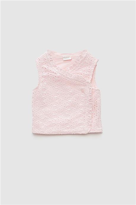 Layette Kız Bebek Pembe Yelek