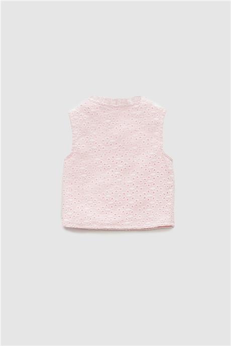 Layette Kız Bebek Pembe Yelek