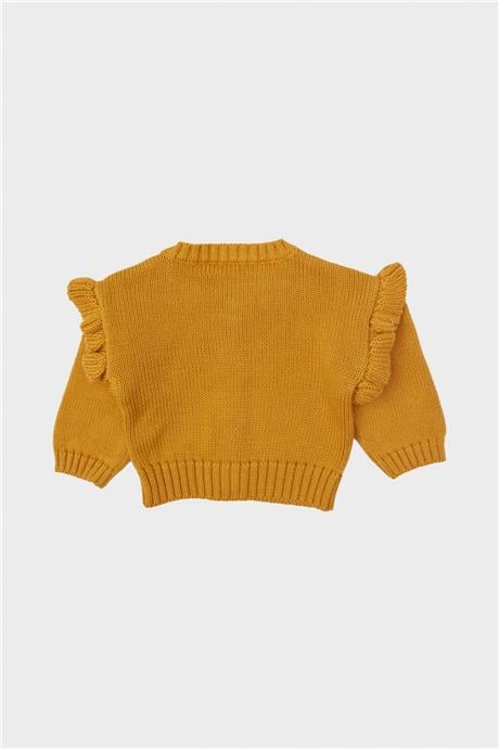 Layette Kız Bebek Sarı Hırka