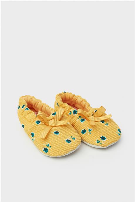 Layette Kız Bebek Sarı Patik