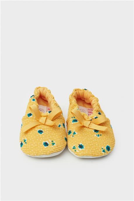 Layette Kız Bebek Sarı Patik