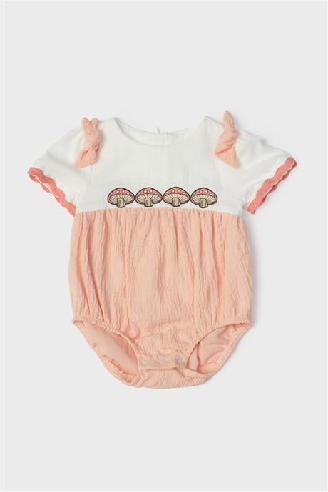 Layette Kız Bebek Somon Tulum