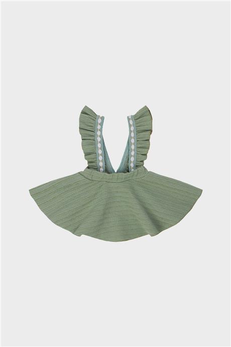 Layette Kız Bebek Yeşil Salopet