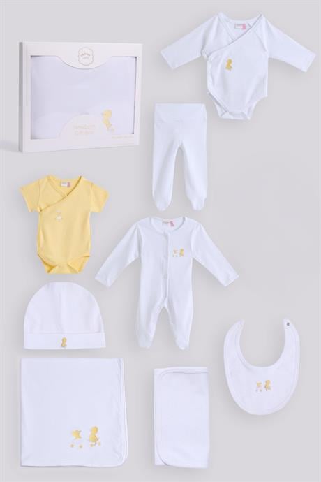 Layette Unisex Renkli Hastane ÇıkışıLayette Unisex Renkli Hastane Çıkışı