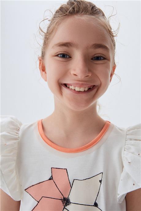 Lia Lea Kız Çocuk Beyaz T-Shirt