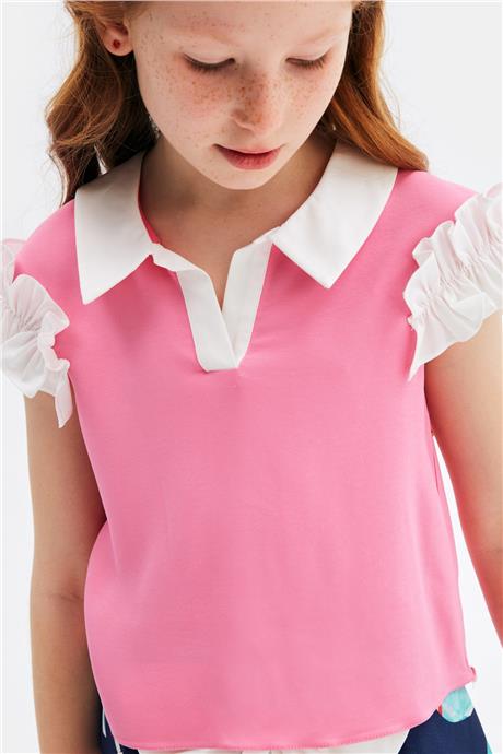 Lia Lea Kız Çocuk Pembe Bluz