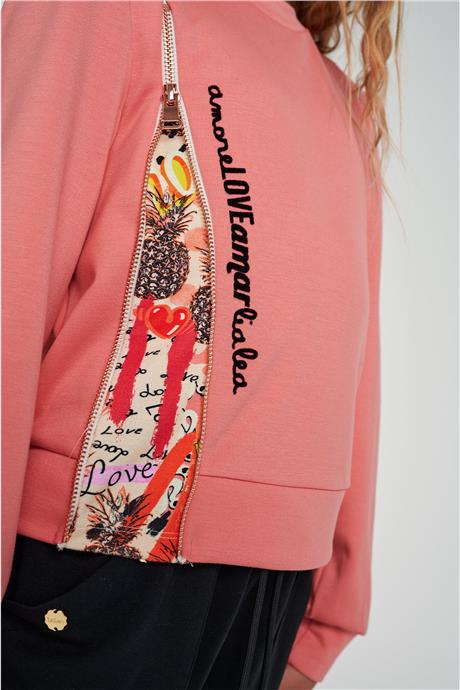 Lia Lea Kız Çocuk Pembe SweatshirtLia Lea Kız Çocuk Pembe Sweatshirt