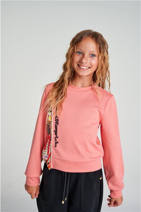 Lia Lea Kız Çocuk Pembe SweatshirtLia Lea Kız Çocuk Pembe Sweatshirt