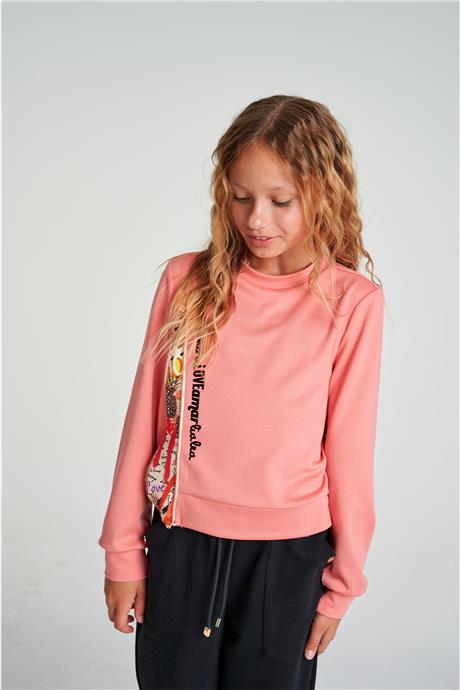 Lia Lea Kız Çocuk Pembe SweatshirtLia Lea Kız Çocuk Pembe Sweatshirt