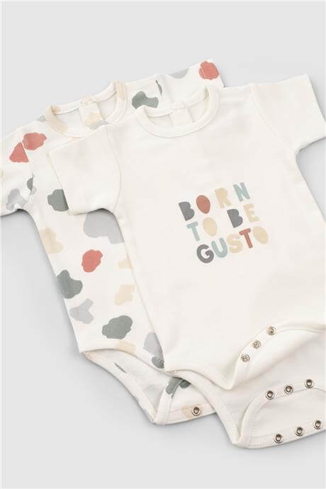 Little Gusto Unisex Desenli BodyLittle Gusto Unisex Desenli Body