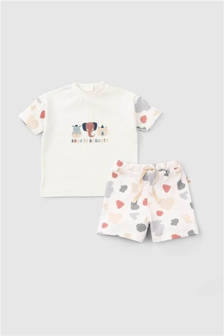 Little Gusto Unisex Desenli Şort TakımLittle Gusto Unisex Desenli Şort Takım