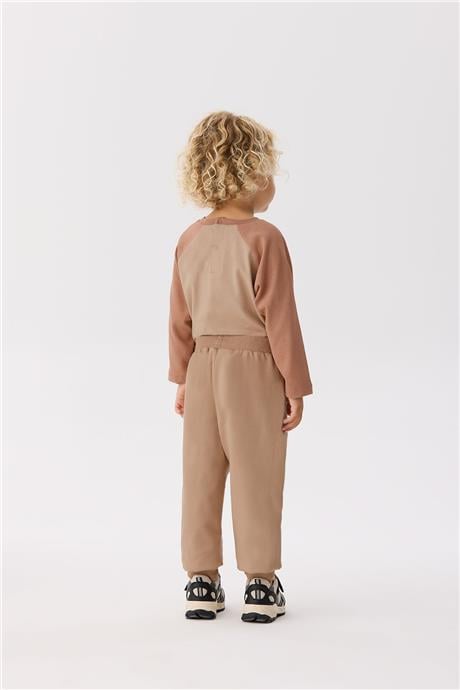 Nebbati Basic Erkek Bebek Bej Eşofman Altı