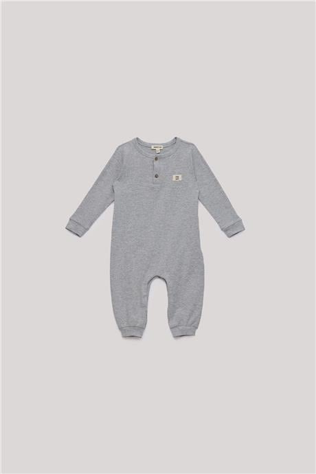 Nebbati Basic Erkek Bebek Gri Tulum