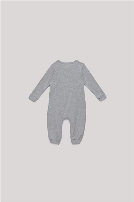 Nebbati Basic Erkek Bebek Gri Tulum