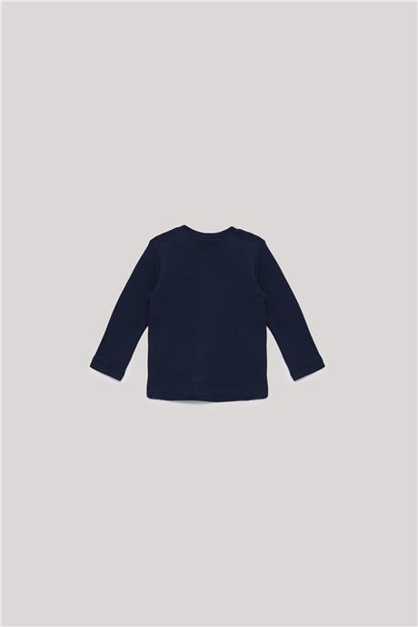 Nebbati Basic Erkek Bebek Lacivert T-Shirt