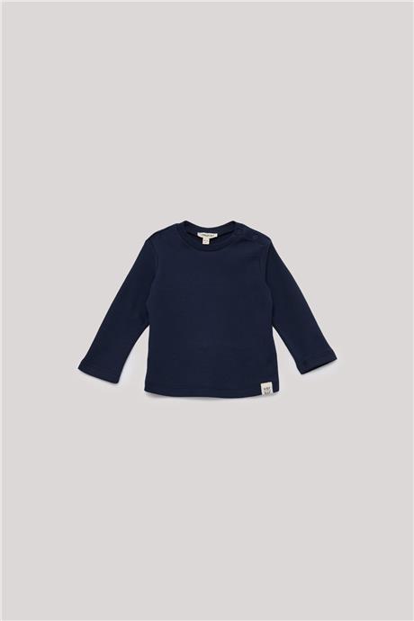 Nebbati Basic Erkek Bebek Lacivert T-Shirt