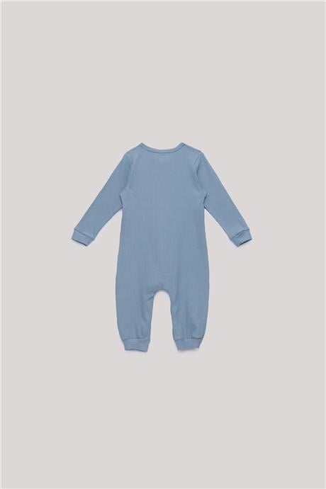 Nebbati Basic Erkek Bebek Mavi Tulum
