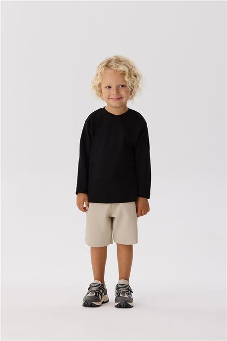Nebbati Basic Erkek Bebek Siyah T-Shirt