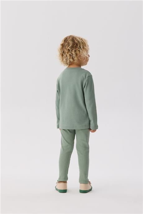 Nebbati Basic Erkek Bebek Yeşil T-Shirt
