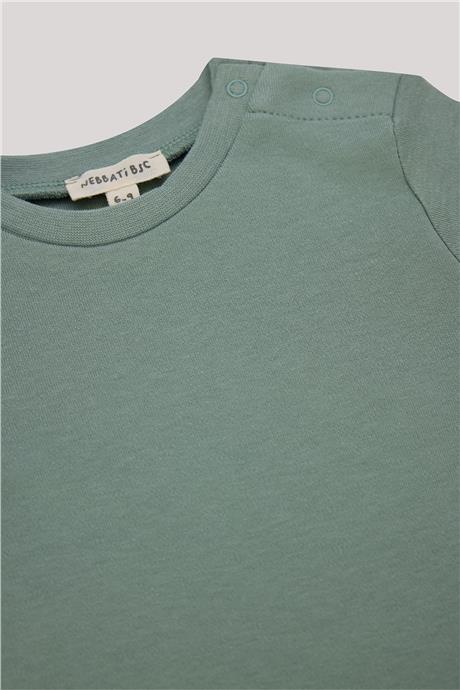Nebbati Basic Erkek Bebek Yeşil T-Shirt