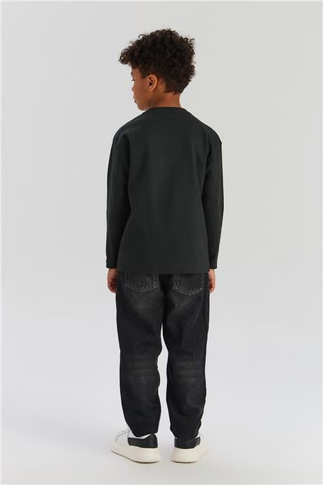 Nebbati Basic Erkek Çocuk Antrasit TshirtNebbati Basic Erkek Çocuk Antrasit Tshirt