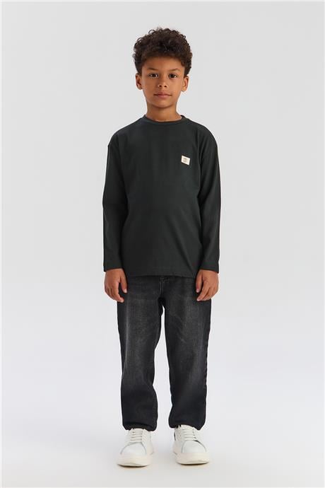 Nebbati Basic Erkek Çocuk Antrasit TshirtNebbati Basic Erkek Çocuk Antrasit Tshirt