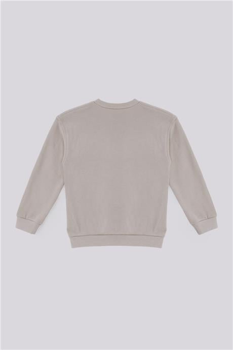 Nebbati Basic Erkek Çocuk Bej SweatshirtNebbati Basic Erkek Çocuk Bej Sweatshirt