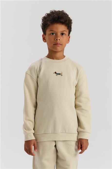 Nebbati Basic Erkek Çocuk Bej SweatshirtNebbati Basic Erkek Çocuk Bej Sweatshirt