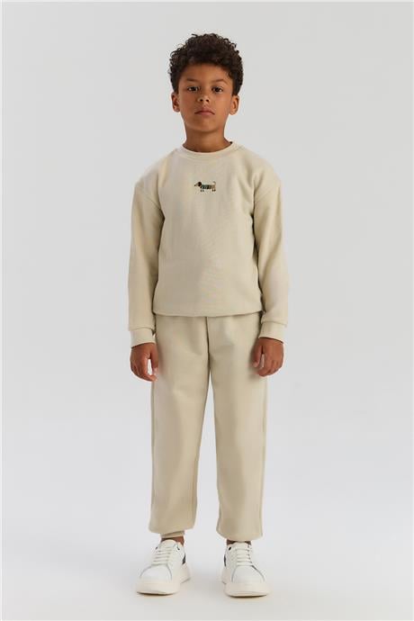 Nebbati Basic Erkek Çocuk Bej SweatshirtNebbati Basic Erkek Çocuk Bej Sweatshirt