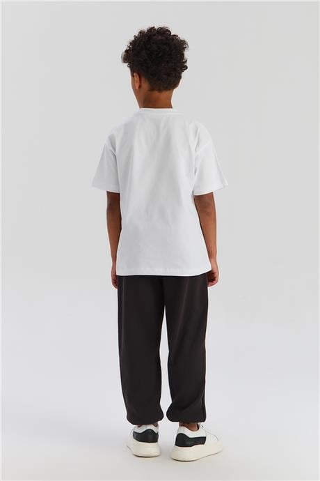 Nebbati Basic Erkek Çocuk Beyaz TshirtNebbati Basic Erkek Çocuk Beyaz Tshirt