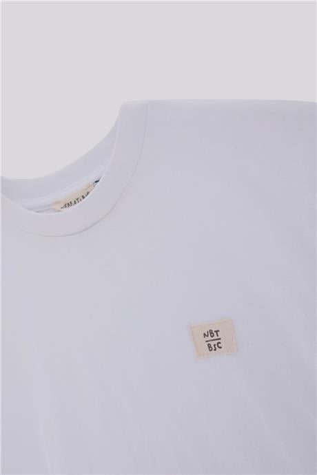 Nebbati Basic Erkek Çocuk Beyaz TshirtNebbati Basic Erkek Çocuk Beyaz Tshirt