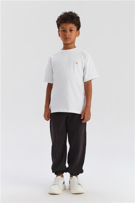 Nebbati Basic Erkek Çocuk Beyaz TshirtNebbati Basic Erkek Çocuk Beyaz Tshirt
